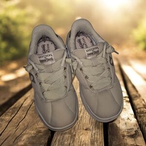 Skechers Kids Slip-Ins Beige and Bronze Sneakers